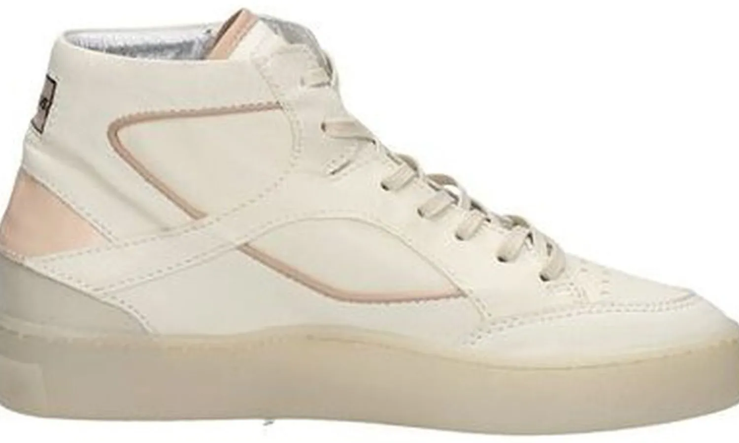 Mjus Veterschoenen Hoog Gebroken wit Best
