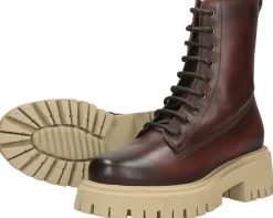 Tamaris Veterschoenen Hoog Donkerbruin Sale