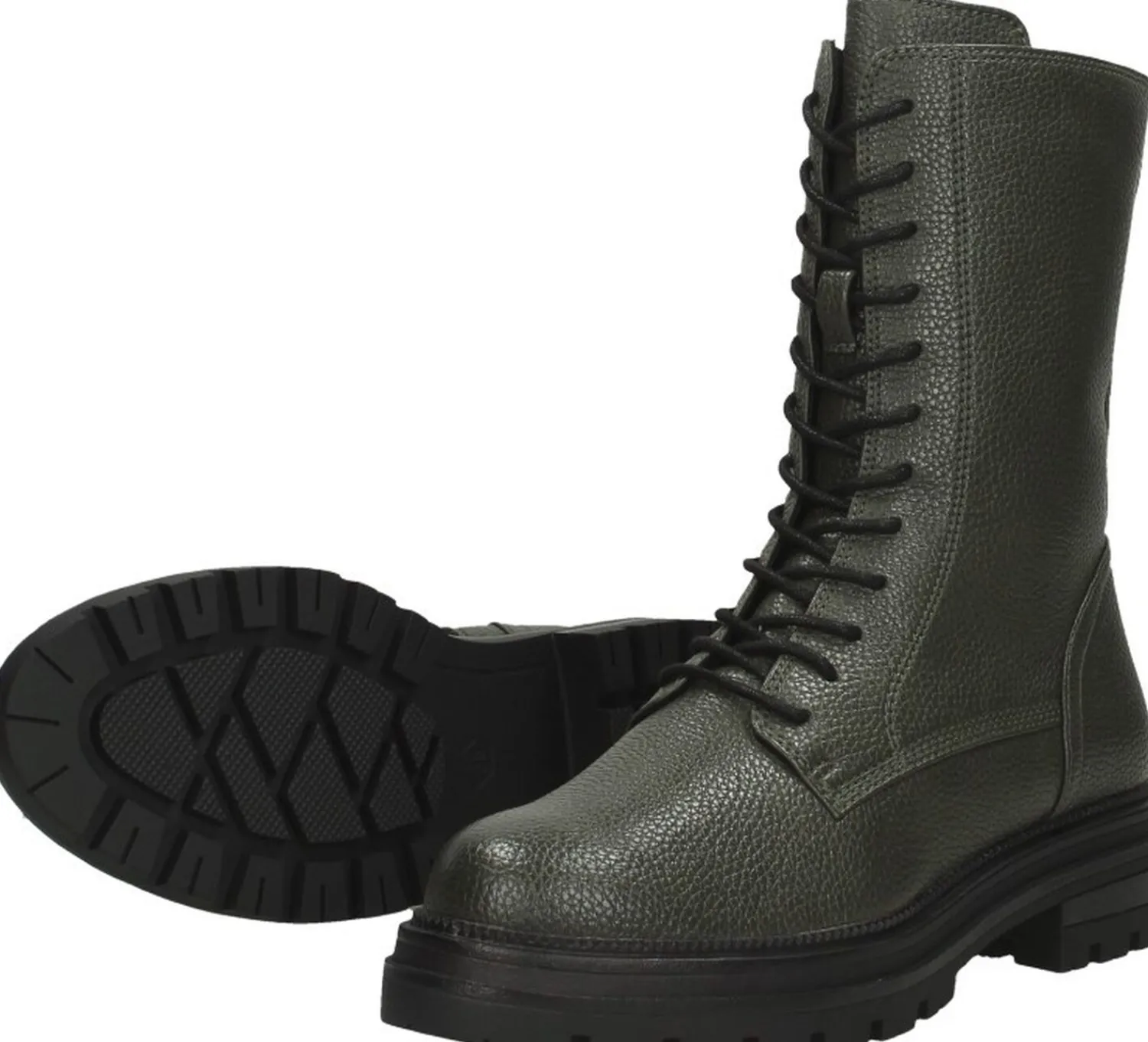 Marco Tozzi Veterschoenen Hoog Groen Hot