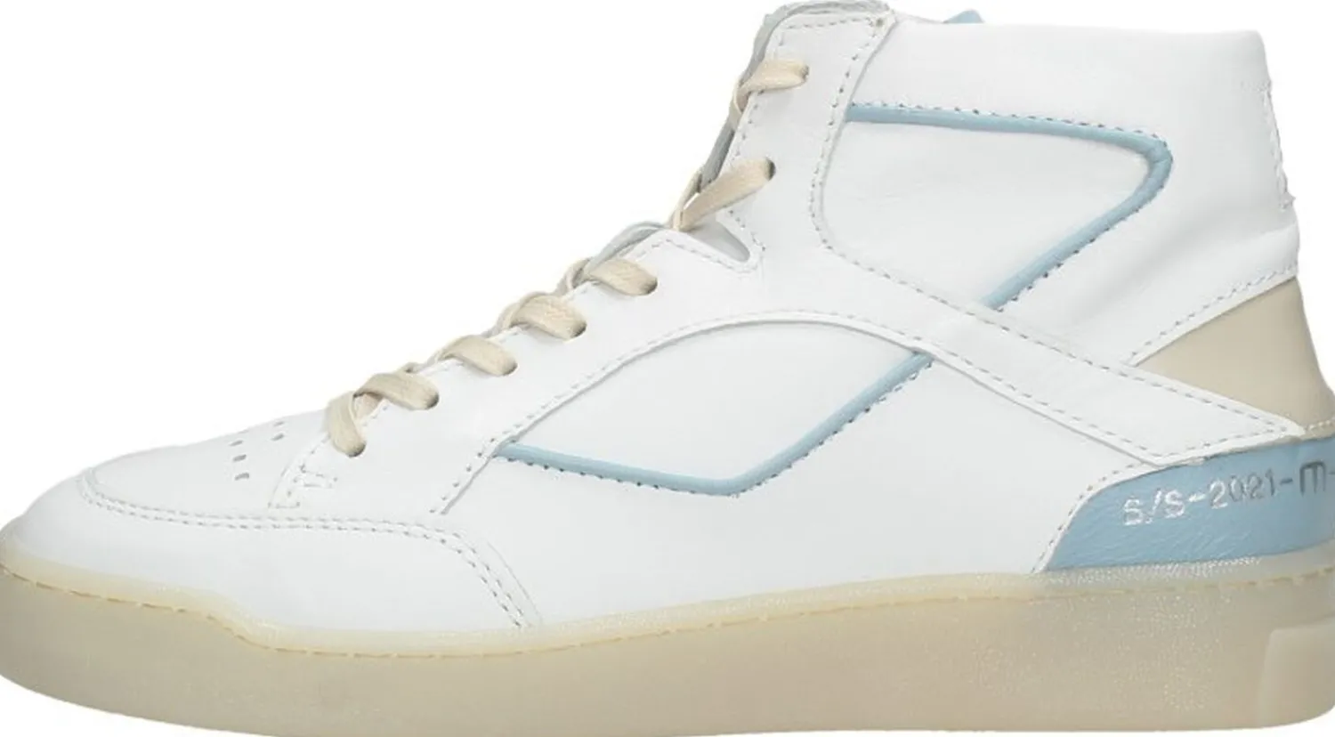 Mjus Veterschoenen Hoog Wit Best