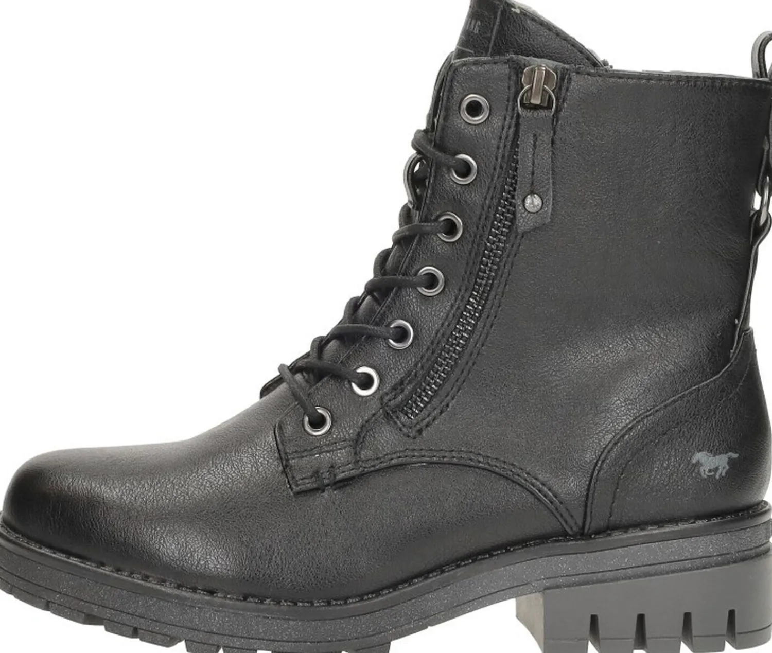 Mustang Veterschoenen Hoog Zwart Clearance