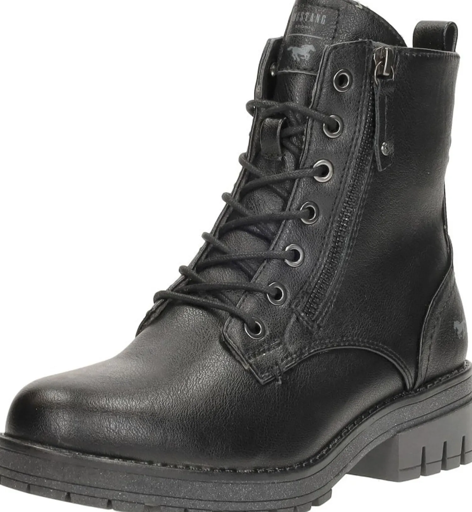 Mustang Veterschoenen Hoog Zwart Clearance
