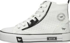 Mustang Veterschoenen Hoog Wit Outlet