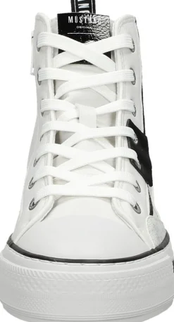 Mustang Veterschoenen Hoog Wit Outlet