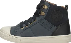 Keq Veterschoenen Hoog Blauw Hot