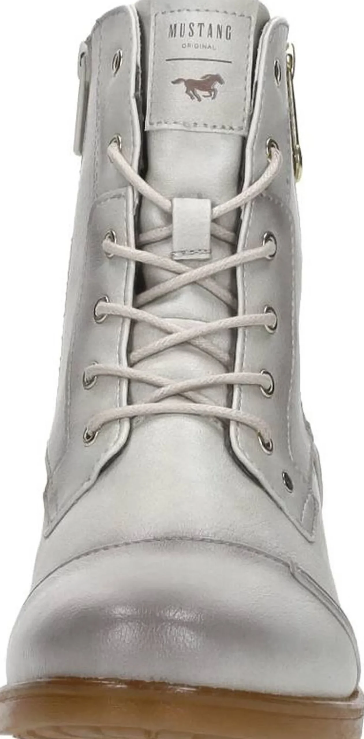 Mustang Veterschoenen Hoog Gebroken wit Sale