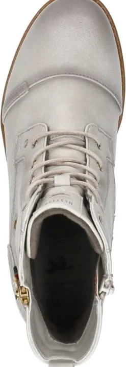 Mustang Veterschoenen Hoog Gebroken wit Sale
