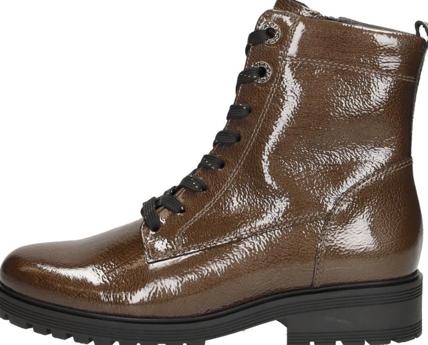 Gabor Veterschoenen Hoog Bruin croco lak Online