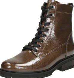 Gabor Veterschoenen Hoog Bruin croco lak Online