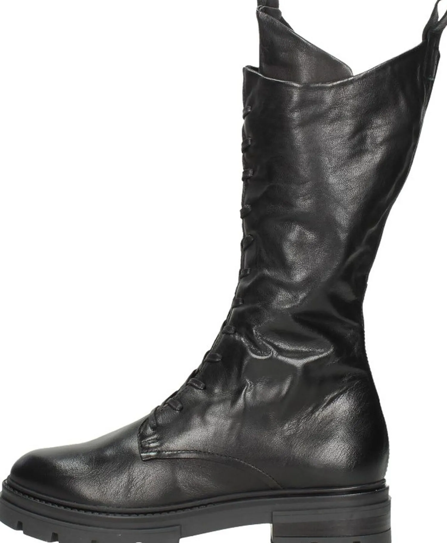 Mjus Veterschoenen Hoog Zwart Clearance