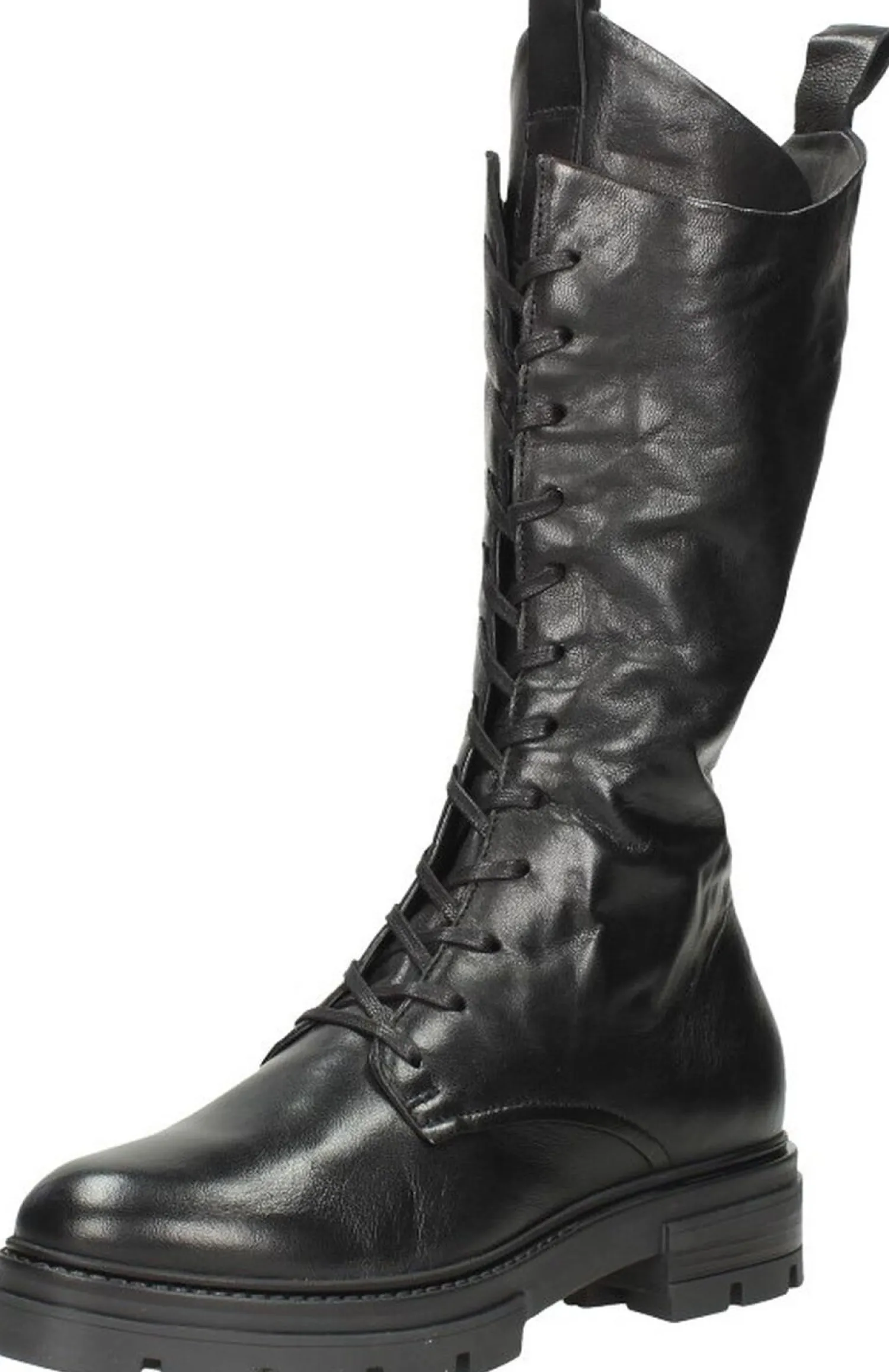 Mjus Veterschoenen Hoog Zwart Clearance