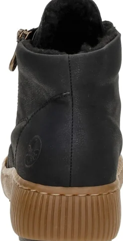 Rieker Veterschoenen Hoog Zwart Discount