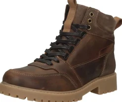 Sub55 Veterschoenen Hoog Cognac Outlet