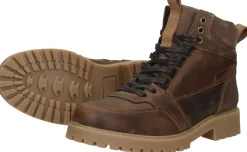 Sub55 Veterschoenen Hoog Cognac Outlet