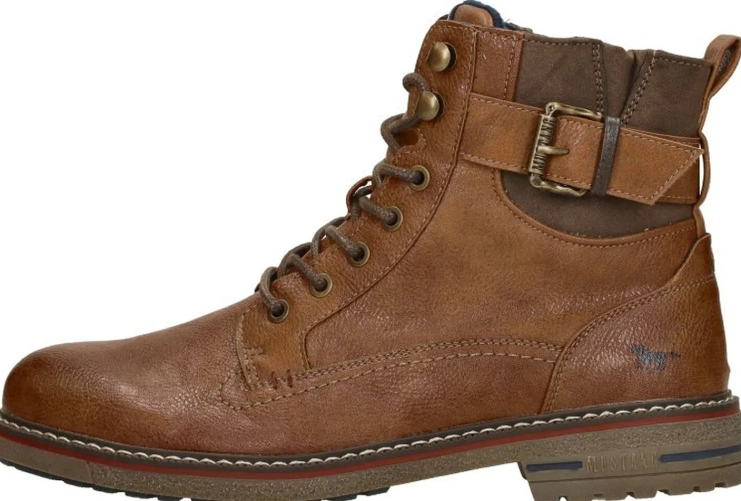 Mustang Veterschoenen Hoog Cognac New