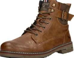 Mustang Veterschoenen Hoog Cognac New