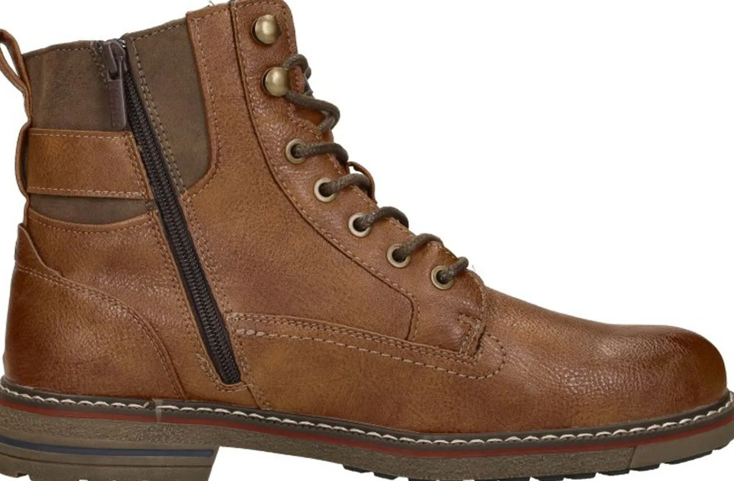 Mustang Veterschoenen Hoog Cognac New