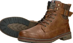 Mustang Veterschoenen Hoog Cognac New