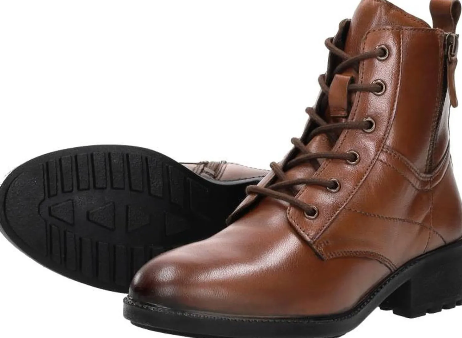 Sub55 Veterschoenen Hoog Cognac Online