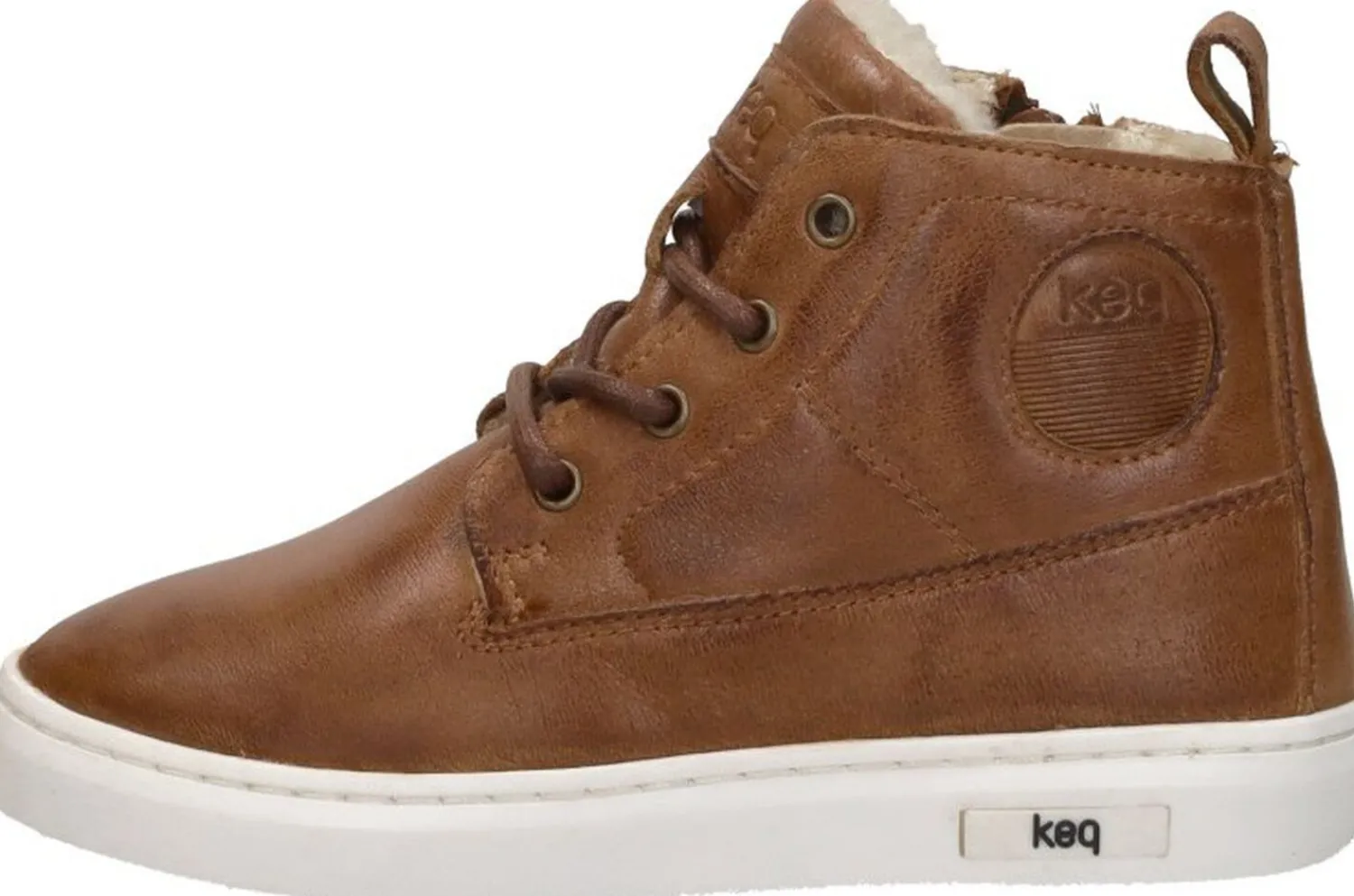 Keq Veterschoenen Hoog Cognac Clearance