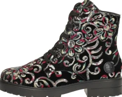 Rieker Veterschoenen Hoog Zwart Clearance