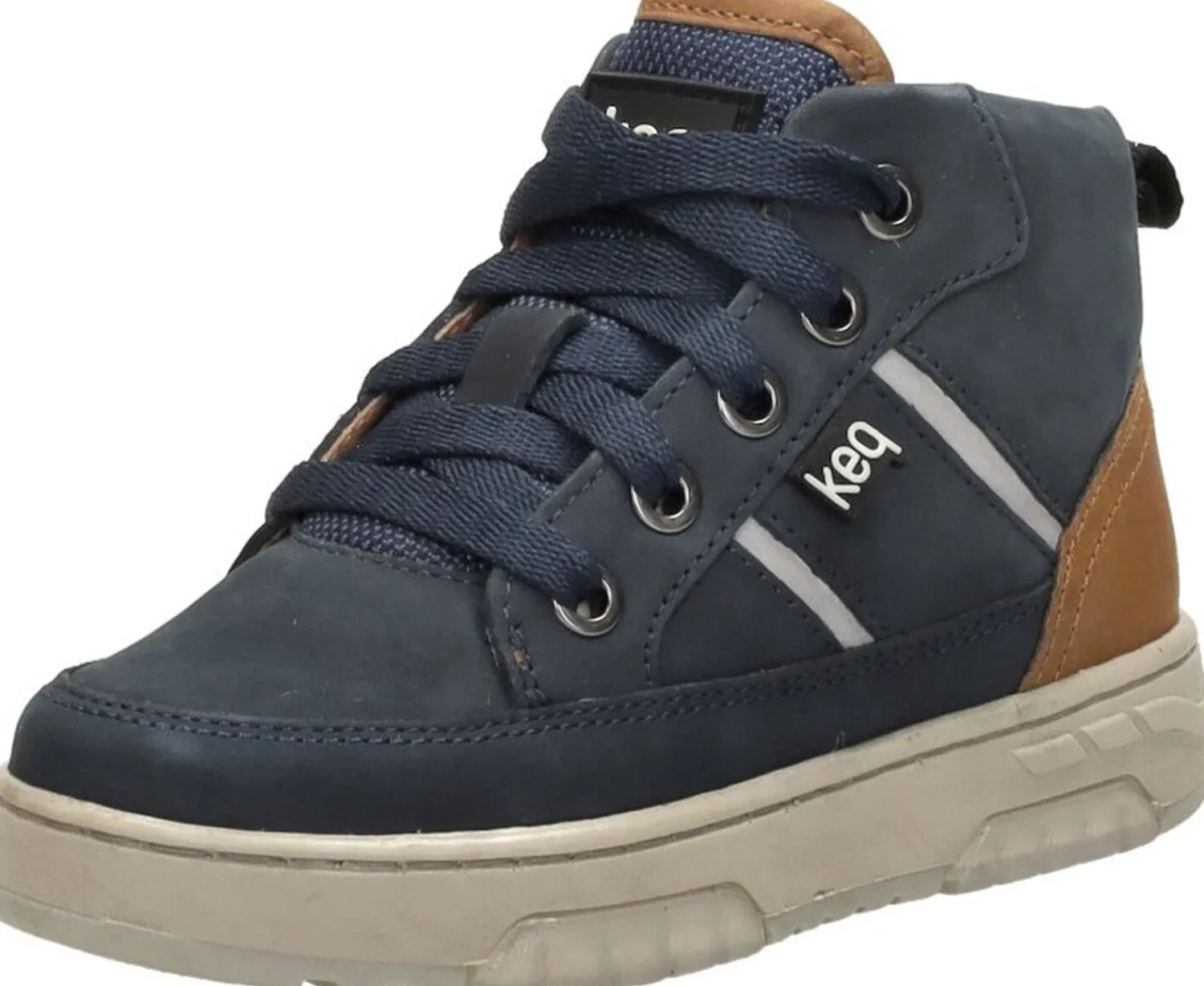 Keq Veterschoenen Hoog Blauw Fashion