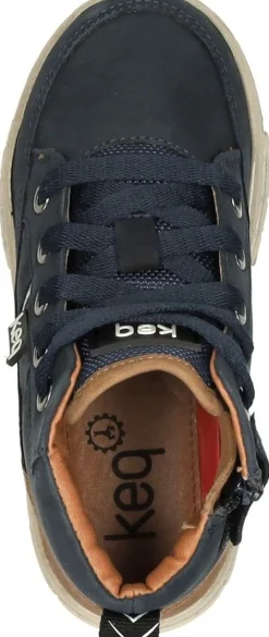 Keq Veterschoenen Hoog Blauw Fashion