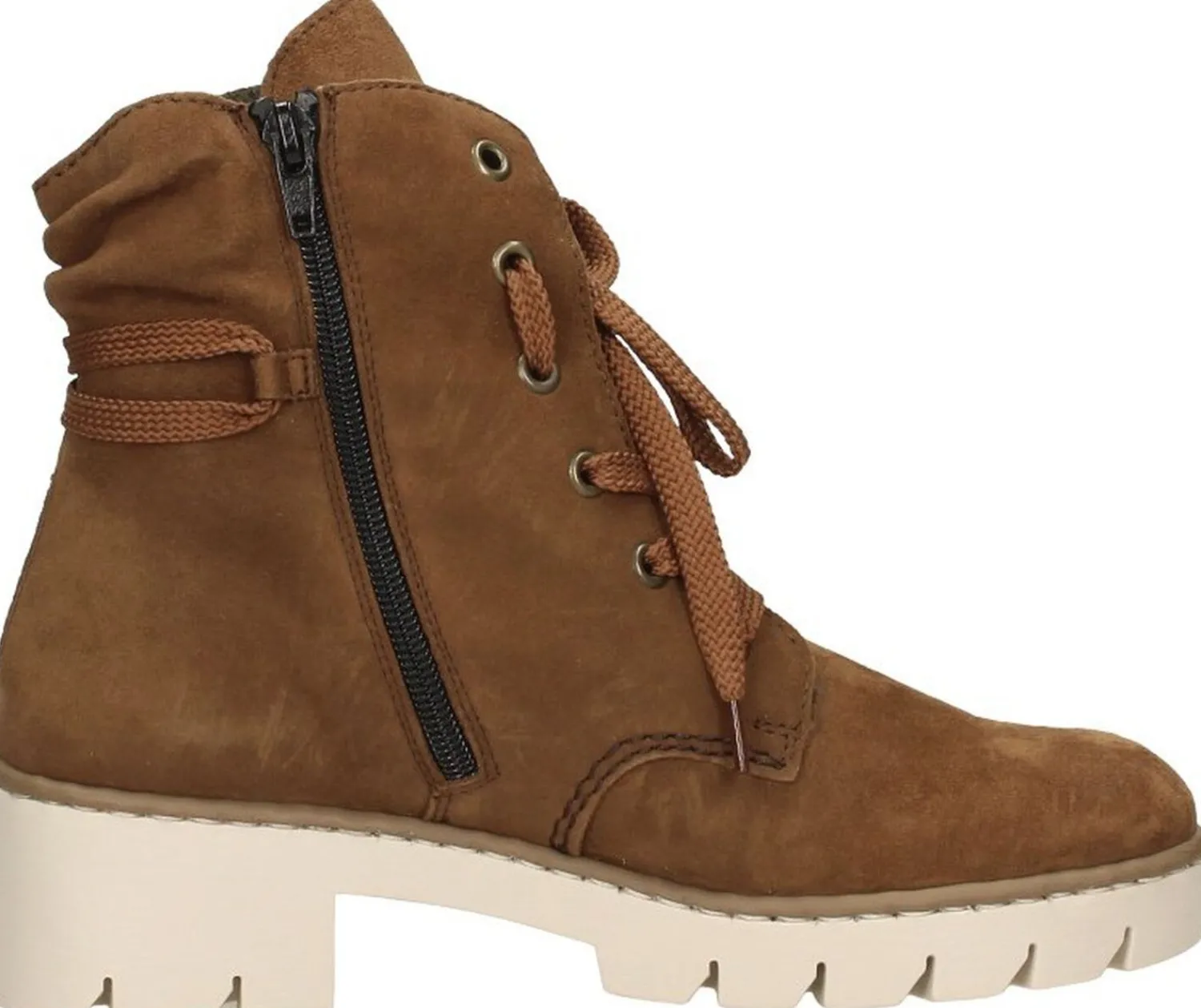 Rieker Veterschoenen Hoog Donkerbruin Hot