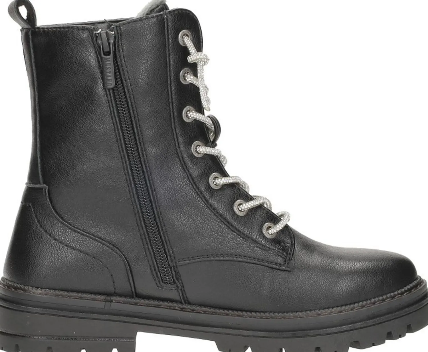 Mustang Veterschoenen Hoog Zwart Clearance