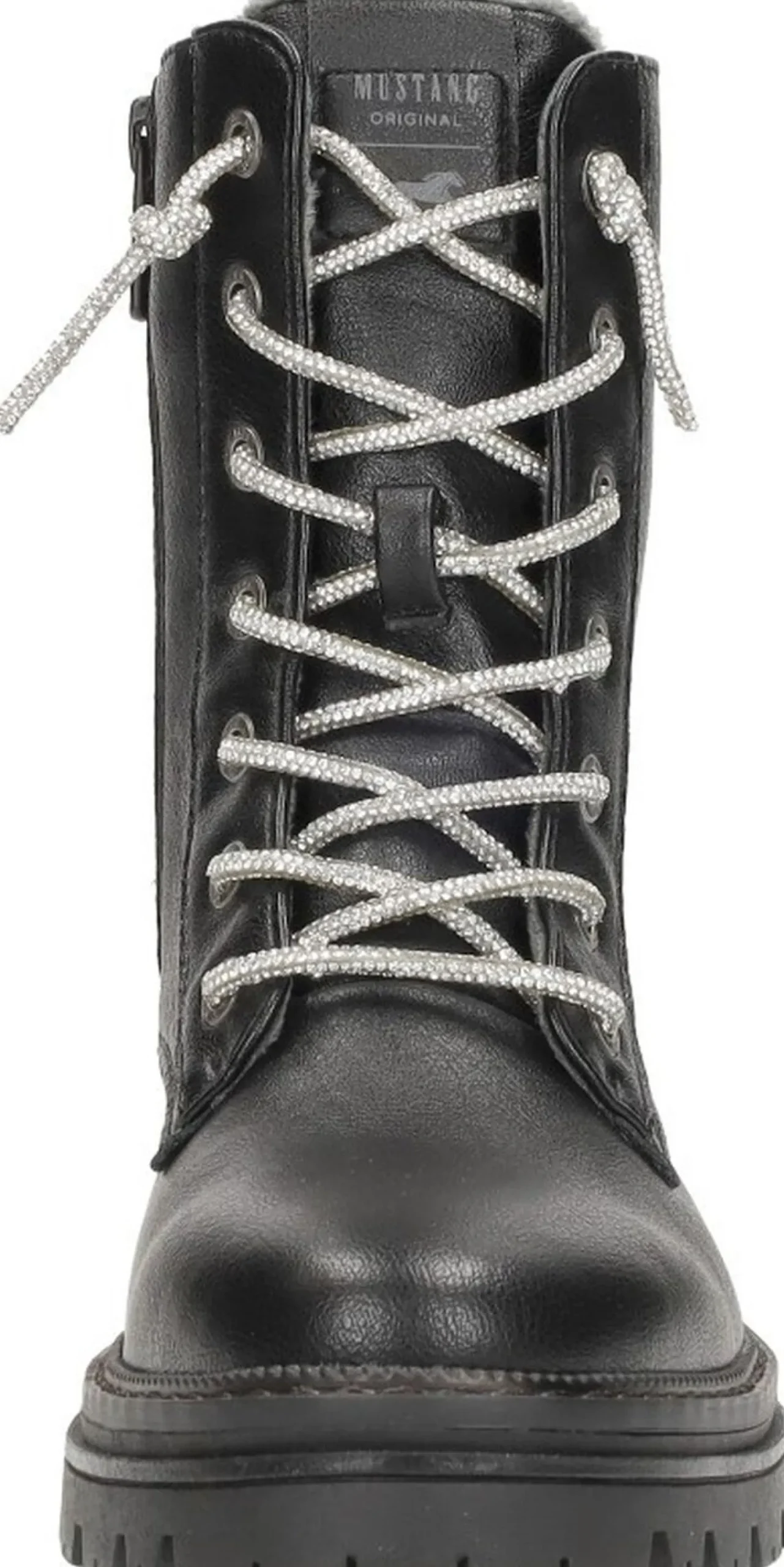 Mustang Veterschoenen Hoog Zwart Clearance
