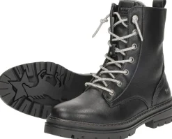 Mustang Veterschoenen Hoog Zwart Clearance