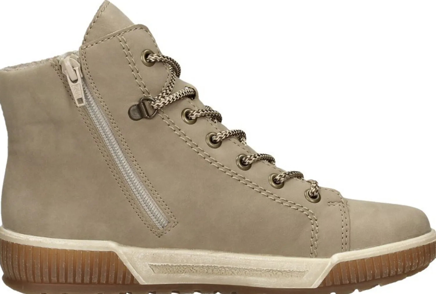 Rieker Veterschoenen Hoog Taupe Best