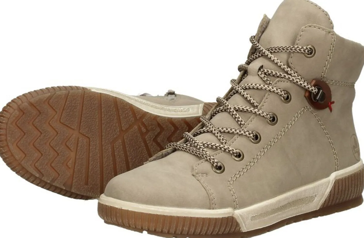Rieker Veterschoenen Hoog Taupe Best