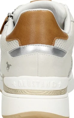 Mustang Veterschoenen Laag Gebroken wit Outlet
