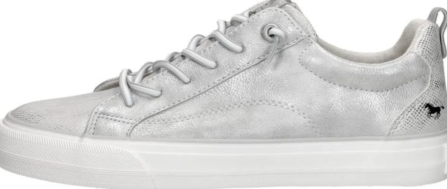 Mustang Veterschoenen Laag Zilverkleur Online
