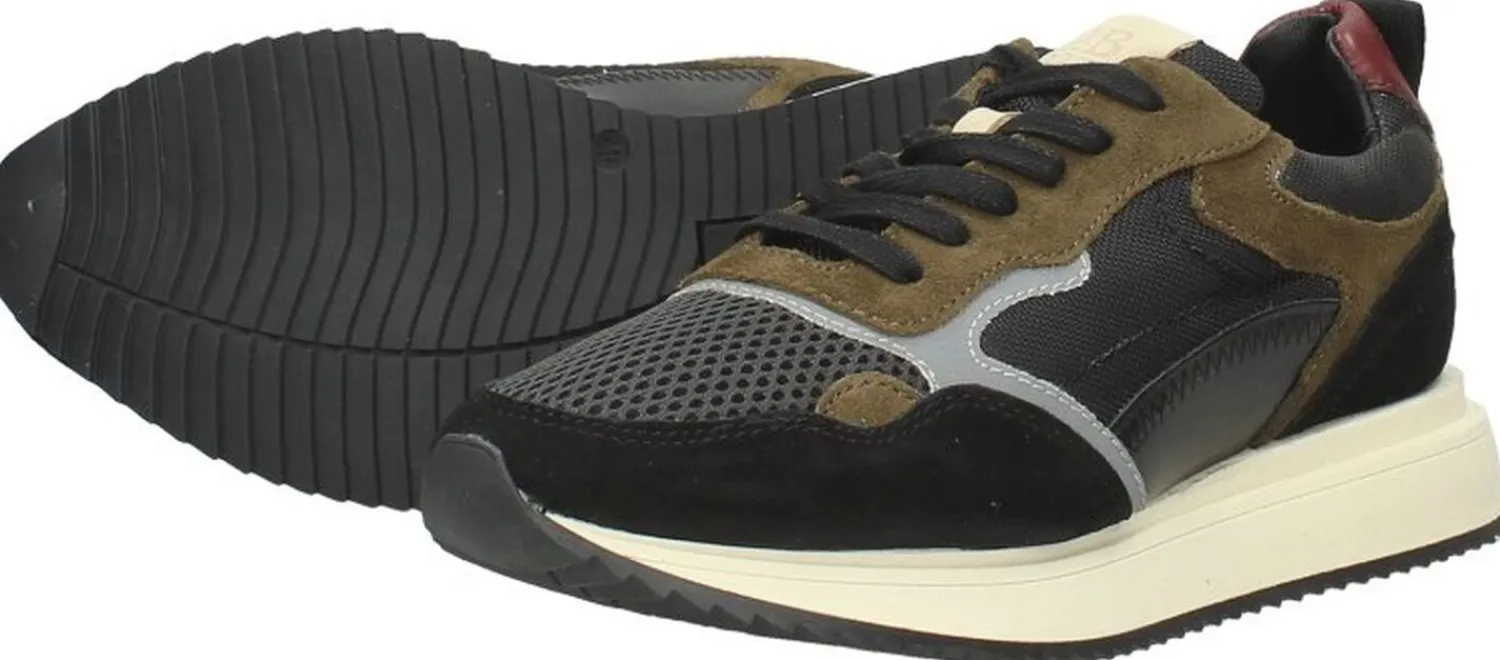 Sub55 Veterschoenen Laag Zwart Sale