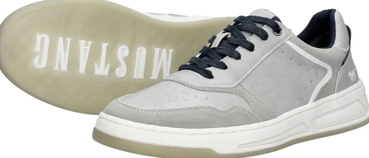 Mustang Veterschoenen Laag Donkergrijs Fashion