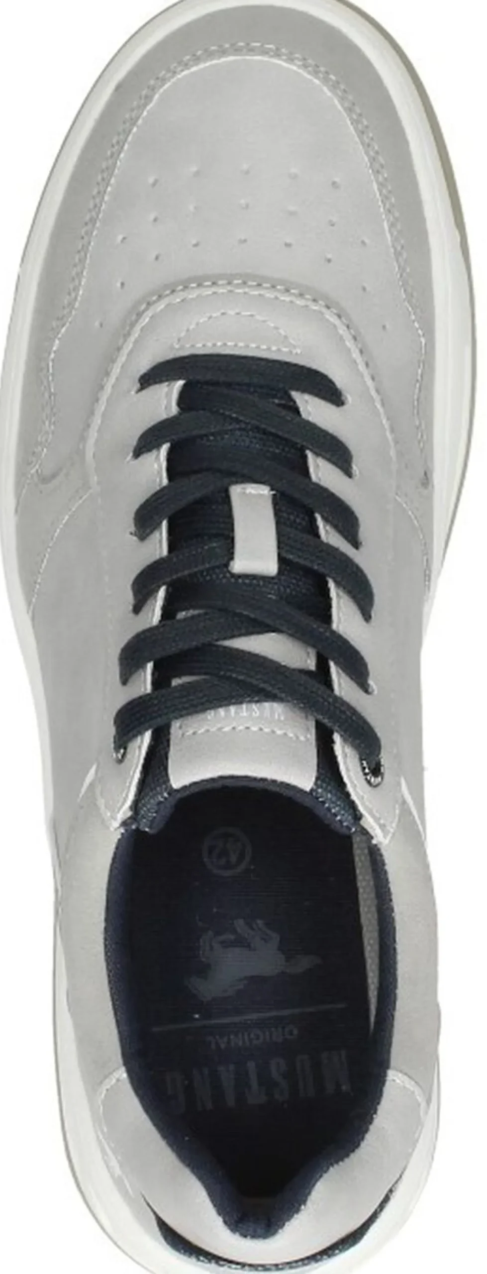 Mustang Veterschoenen Laag Donkergrijs Fashion