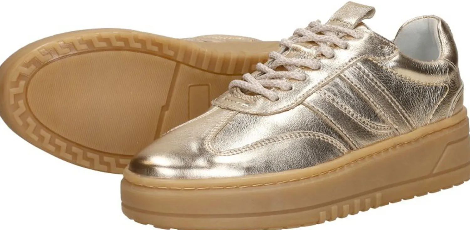 Sub55 Veterschoenen Laag Goudkleur Discount