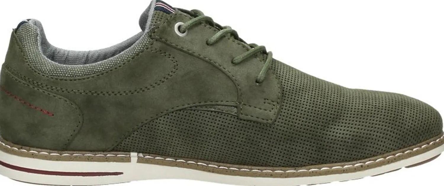Mustang Veterschoenen Laag Groen Best