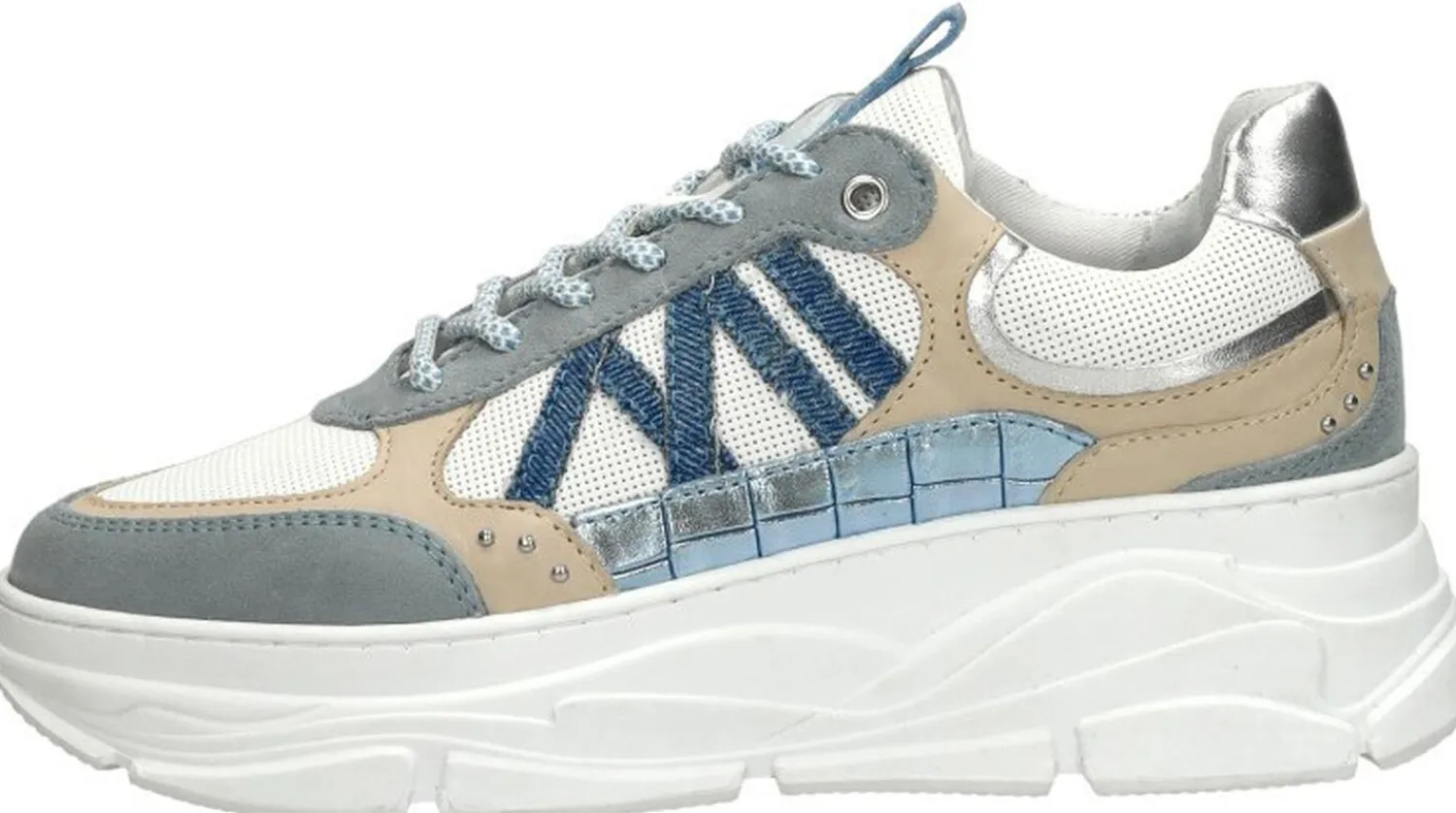 Sub55 Veterschoenen Laag Licht blauw New