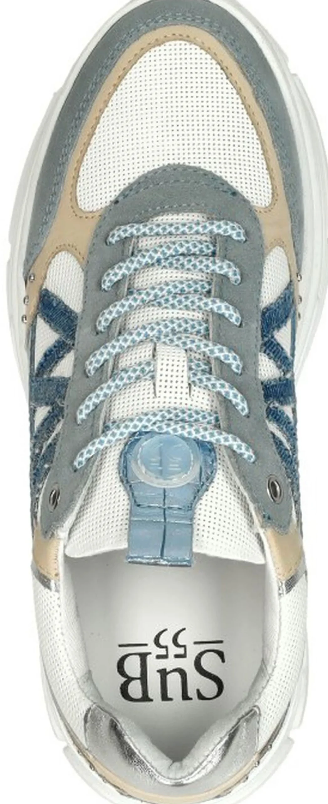 Sub55 Veterschoenen Laag Licht blauw New