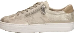 Rieker Veterschoenen Laag Goudkleur Clearance