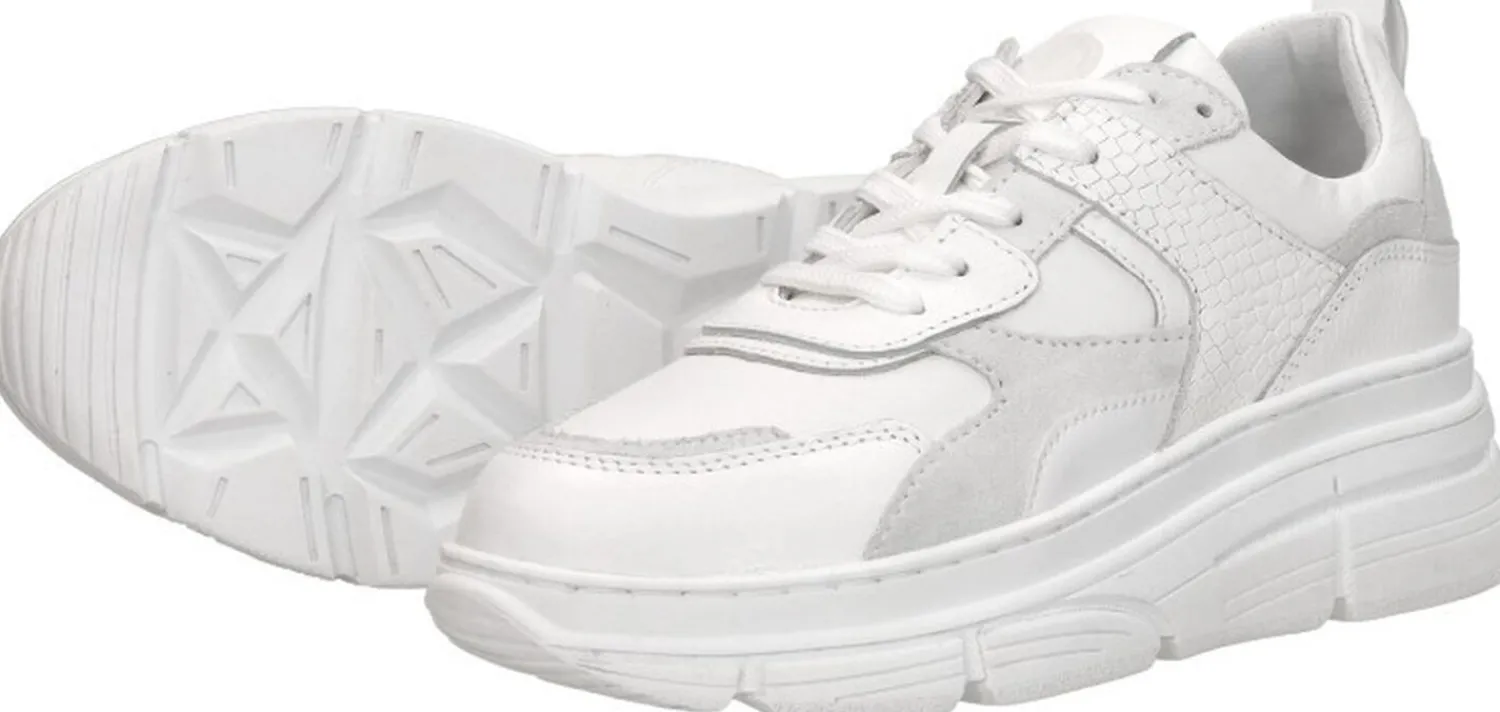 Sub55 Veterschoenen Laag Wit Discount