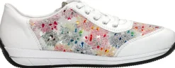 Rieker Veterschoenen Laag Wit Outlet
