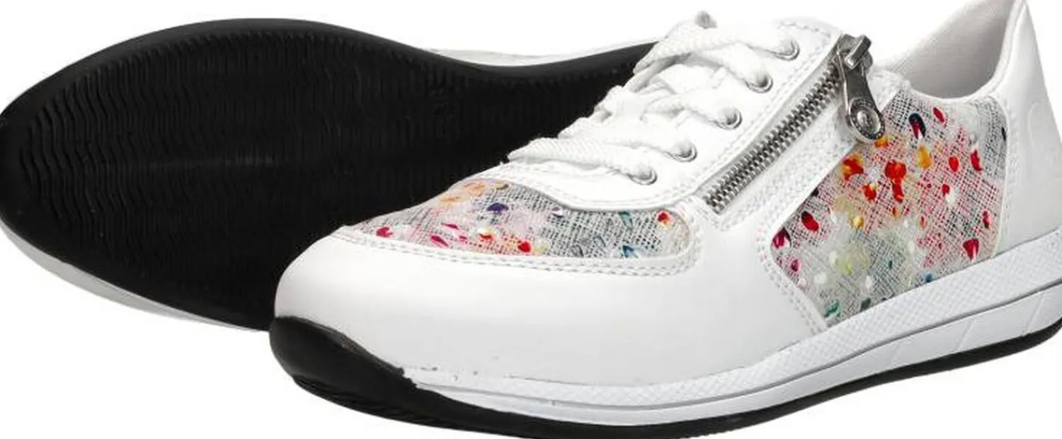 Rieker Veterschoenen Laag Wit Outlet