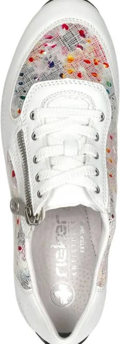 Rieker Veterschoenen Laag Wit Outlet