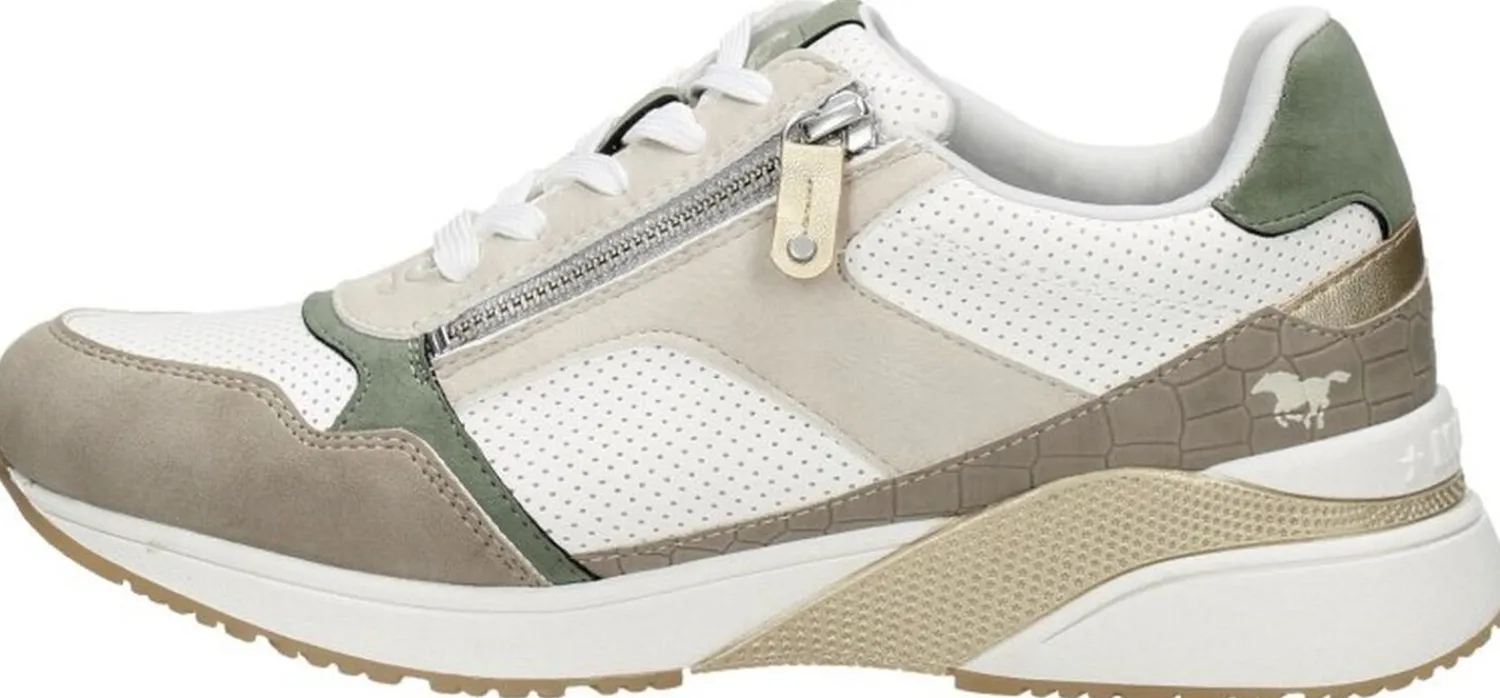 Mustang Veterschoenen Laag Beige Fashion