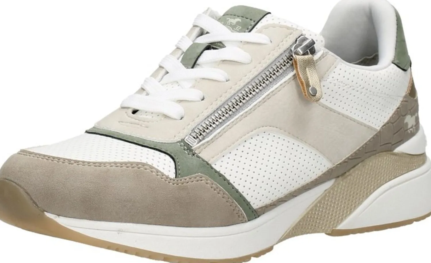Mustang Veterschoenen Laag Beige Fashion