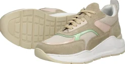 Sub55 Veterschoenen Laag Beige Clearance